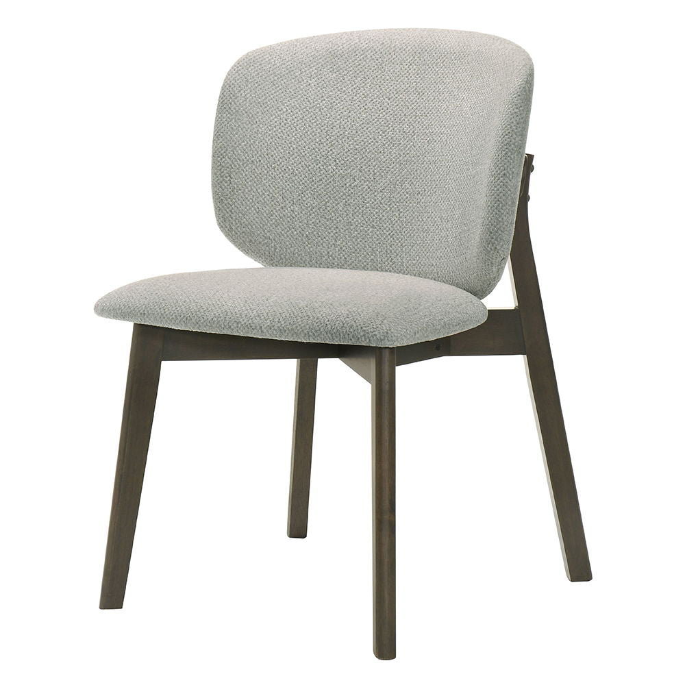 Mallin - Side Chair (Set of 2) - Gray Chenille & Walnut - Urban Living Furniture (Los Angeles, CA)