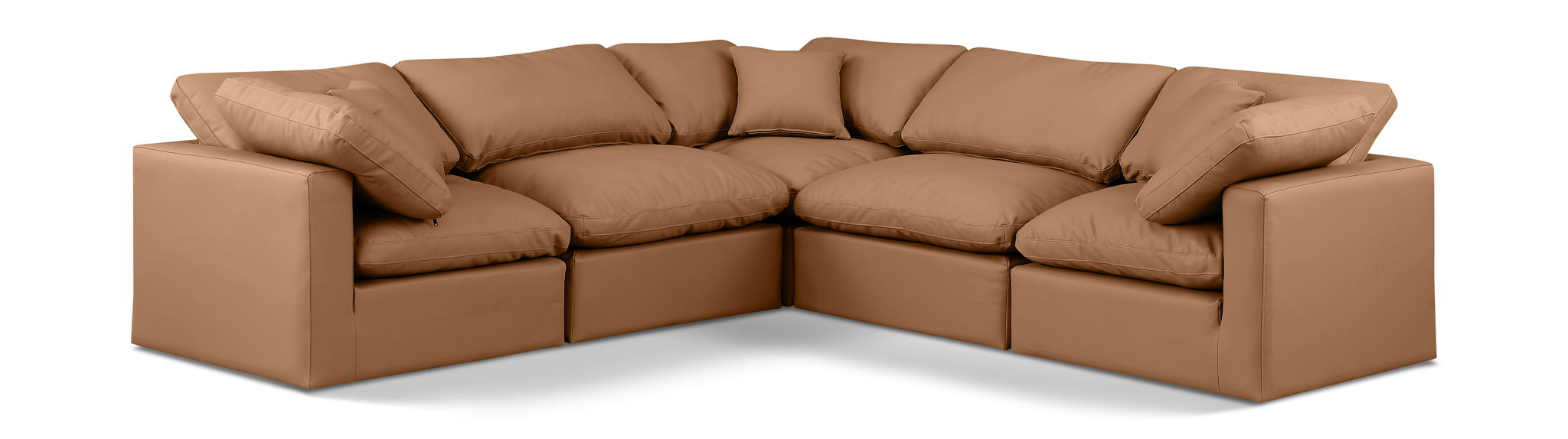 Indulge - Faux Leather 5 Piece Modular Corner Sectional - Urban Living Furniture (Los Angeles, CA)