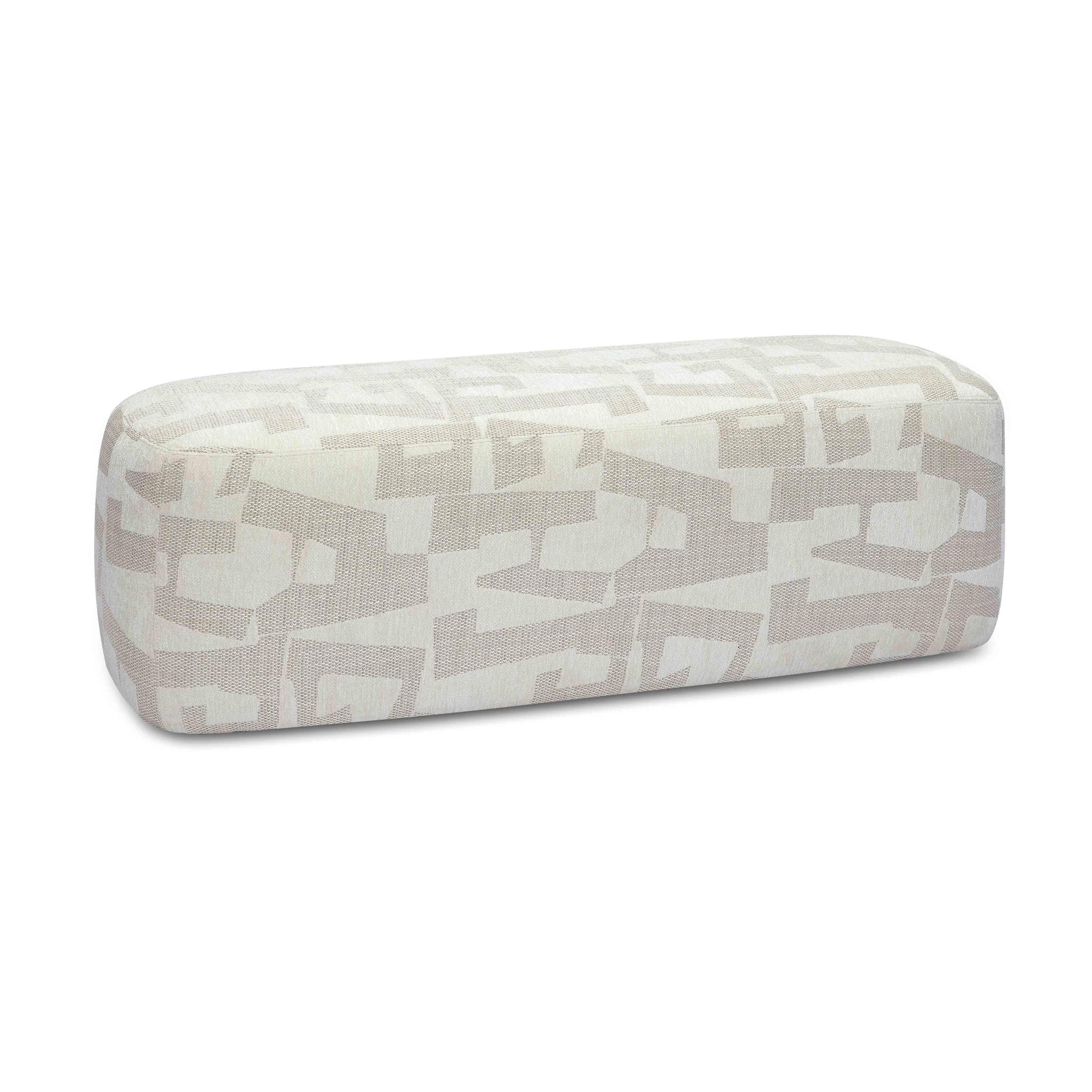 Graceland - Jacquard Bench - Cream - Urban Living Furniture (Los Angeles, CA)