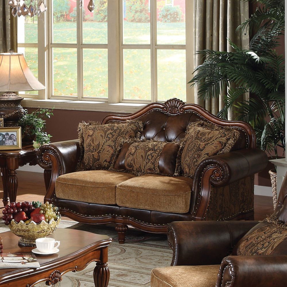 Dreena - Loveseat (With 3 Pillows) - Dark Brown - 70" - Urban Living Furniture (Los Angeles, CA)