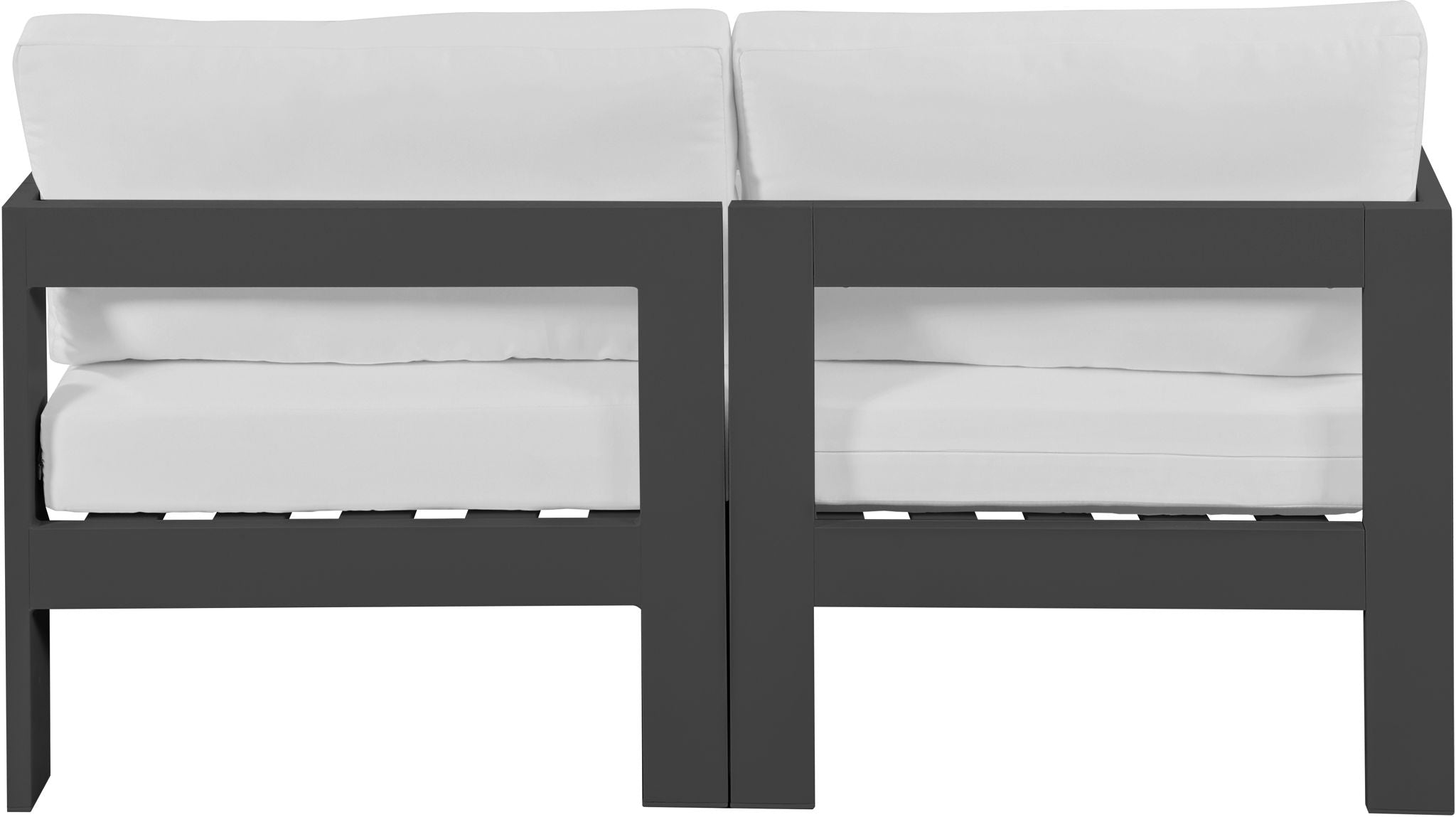 Nizuc - Outdoor Patio 2 Seat Modular Sofa With Gray Frame - Urban Living Furniture (Los Angeles, CA)
