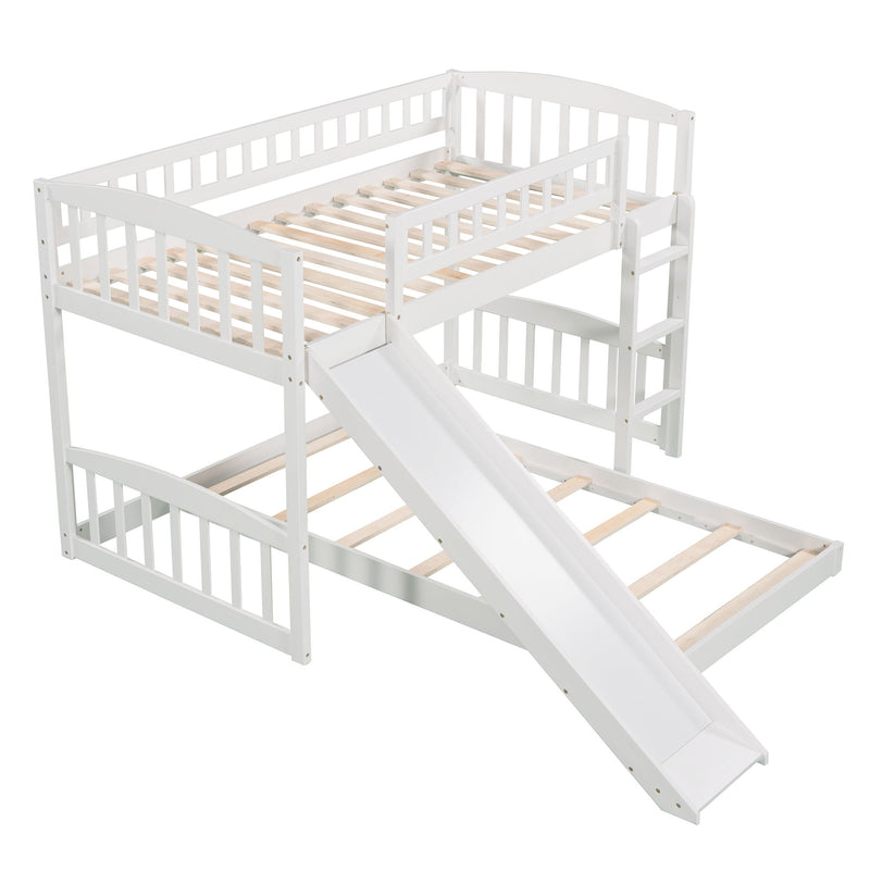 Functional Bunk Bed With Convertible Ladder And Slide