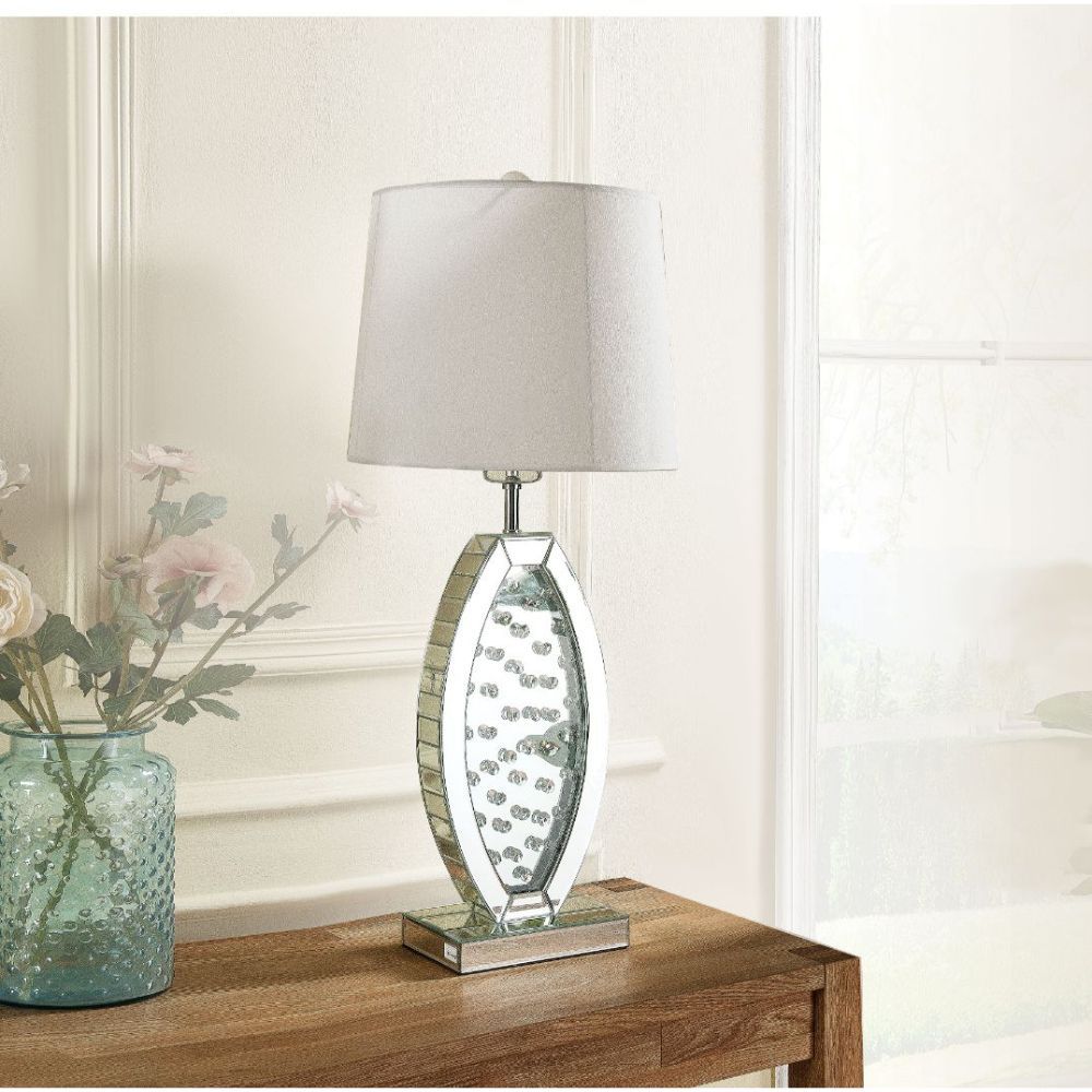 Nysa - Table Lamp - Mirrored & Faux Crystals - 37" - Urban Living Furniture (Los Angeles, CA)