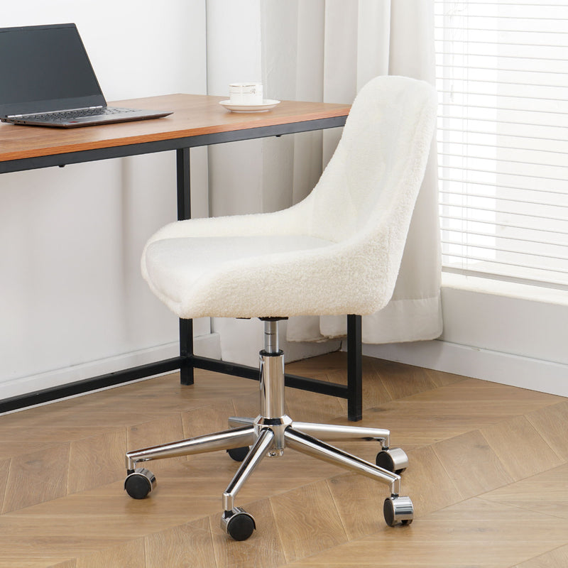 Adjustable And Space-Saving Chair With Golden Electroplated Legs