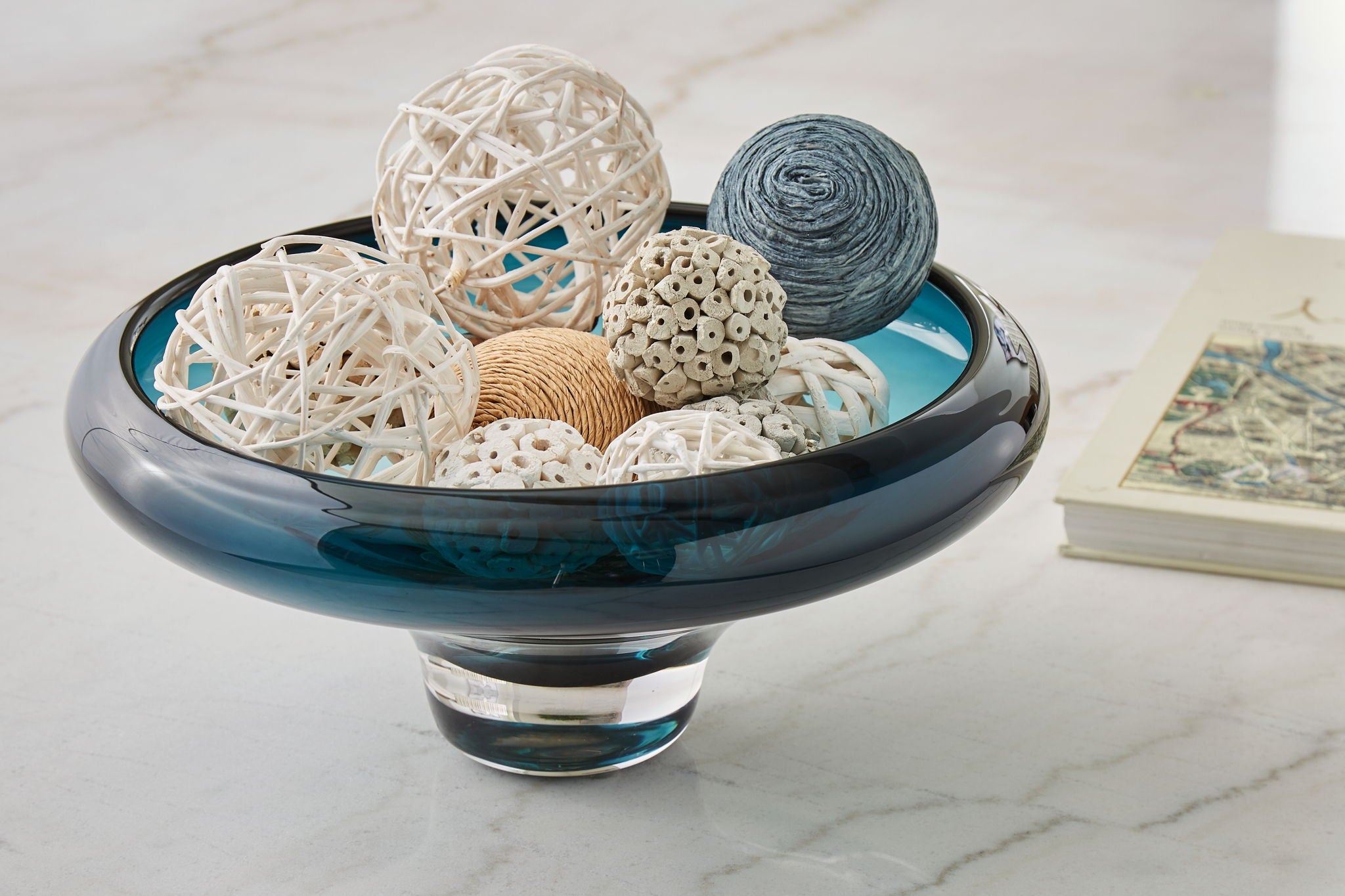 Vallborough - Teal Blue - Bowl - Urban Living Furniture (Los Angeles, CA)