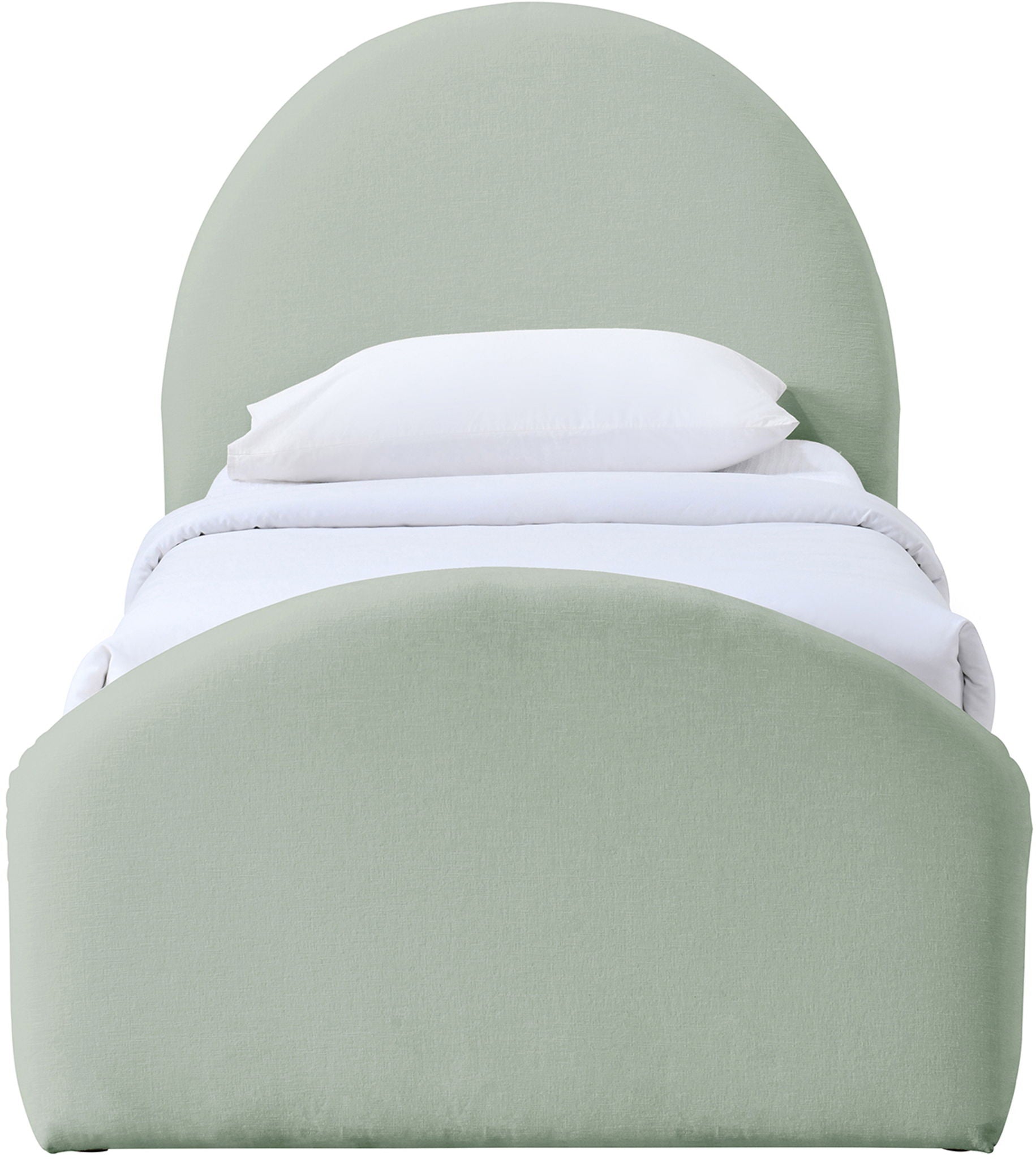 Andaz - Chenille Fabric Upholstered Trundle Bed