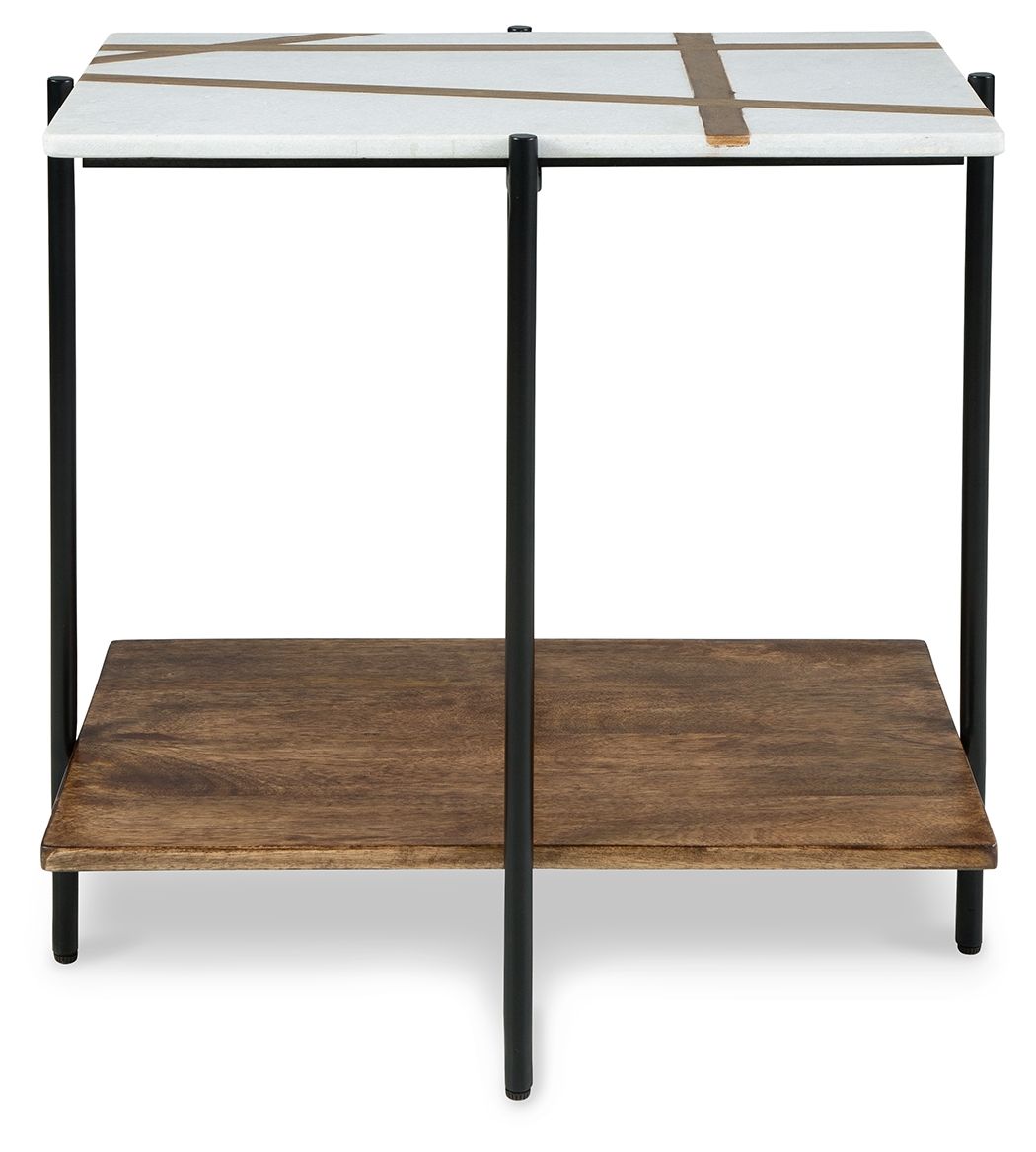 Braxmore - White / Light Brown - Accent Table - Urban Living Furniture (Los Angeles, CA)