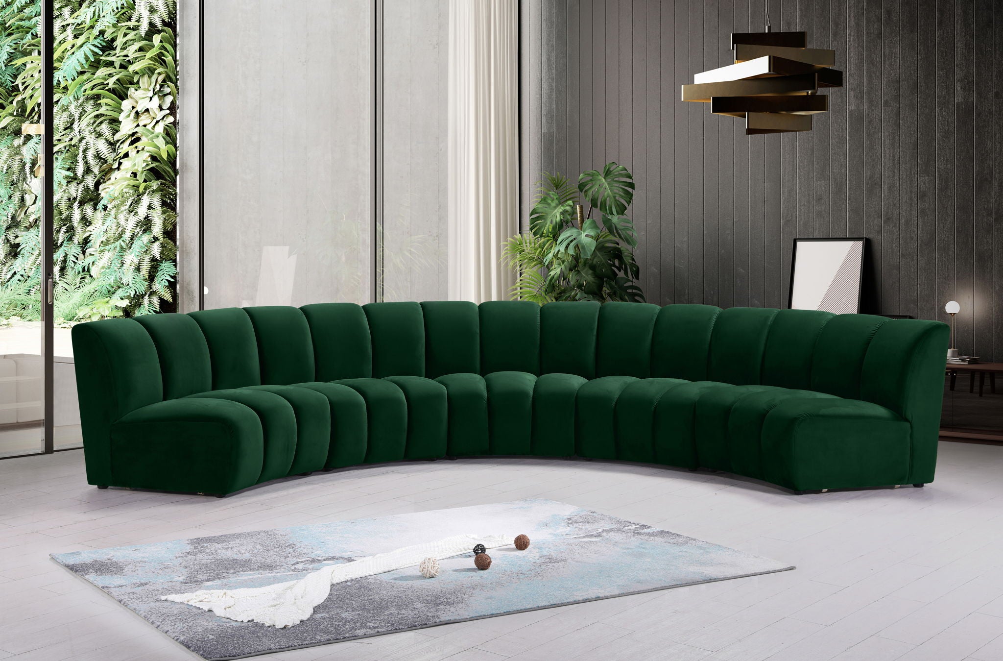 Infinity - 5 Piece Velvet Modular Sectional - Urban Living Furniture (Los Angeles, CA)