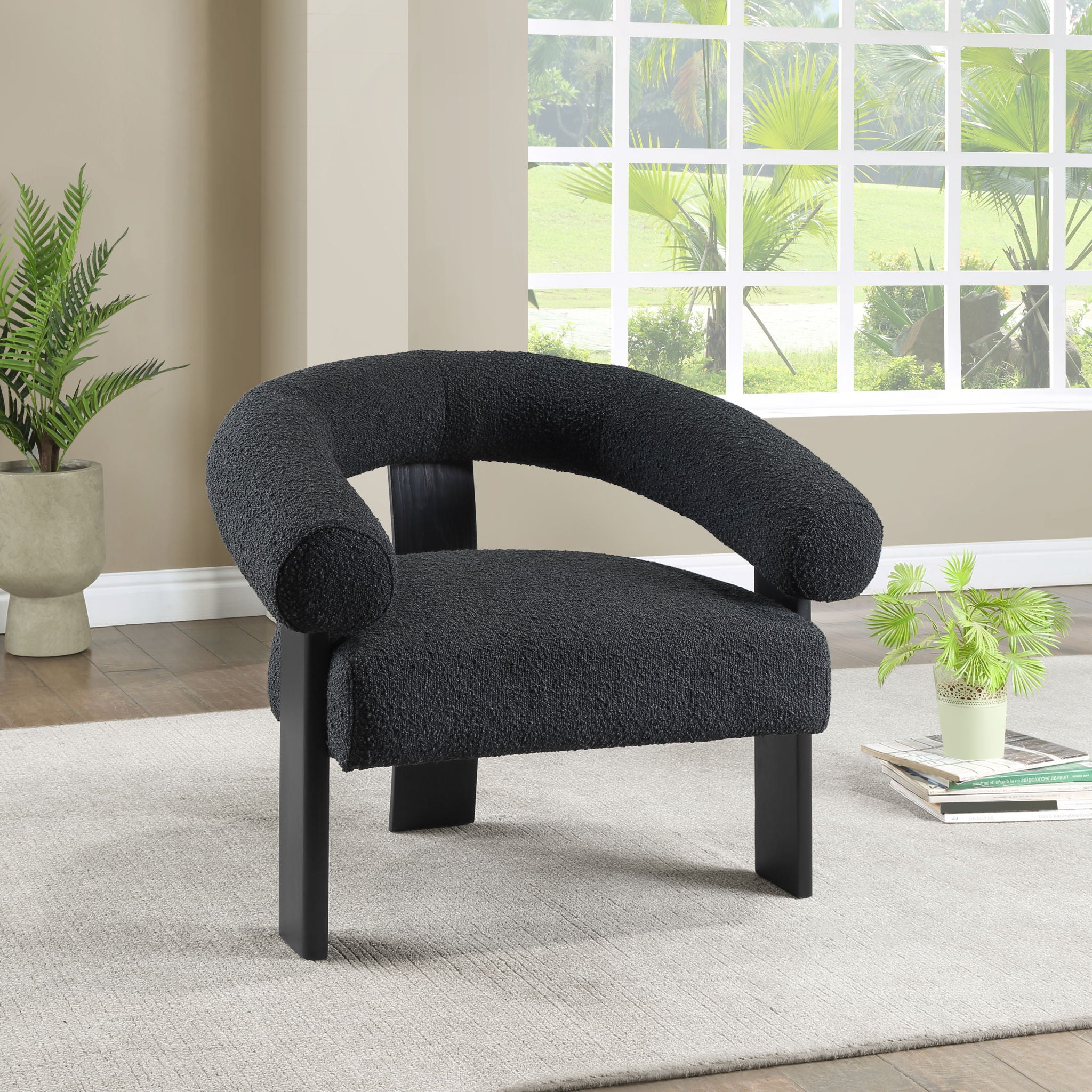 Winston - Accent Chair With Black Legs - Urban Living Furniture (Los Angeles, CA)