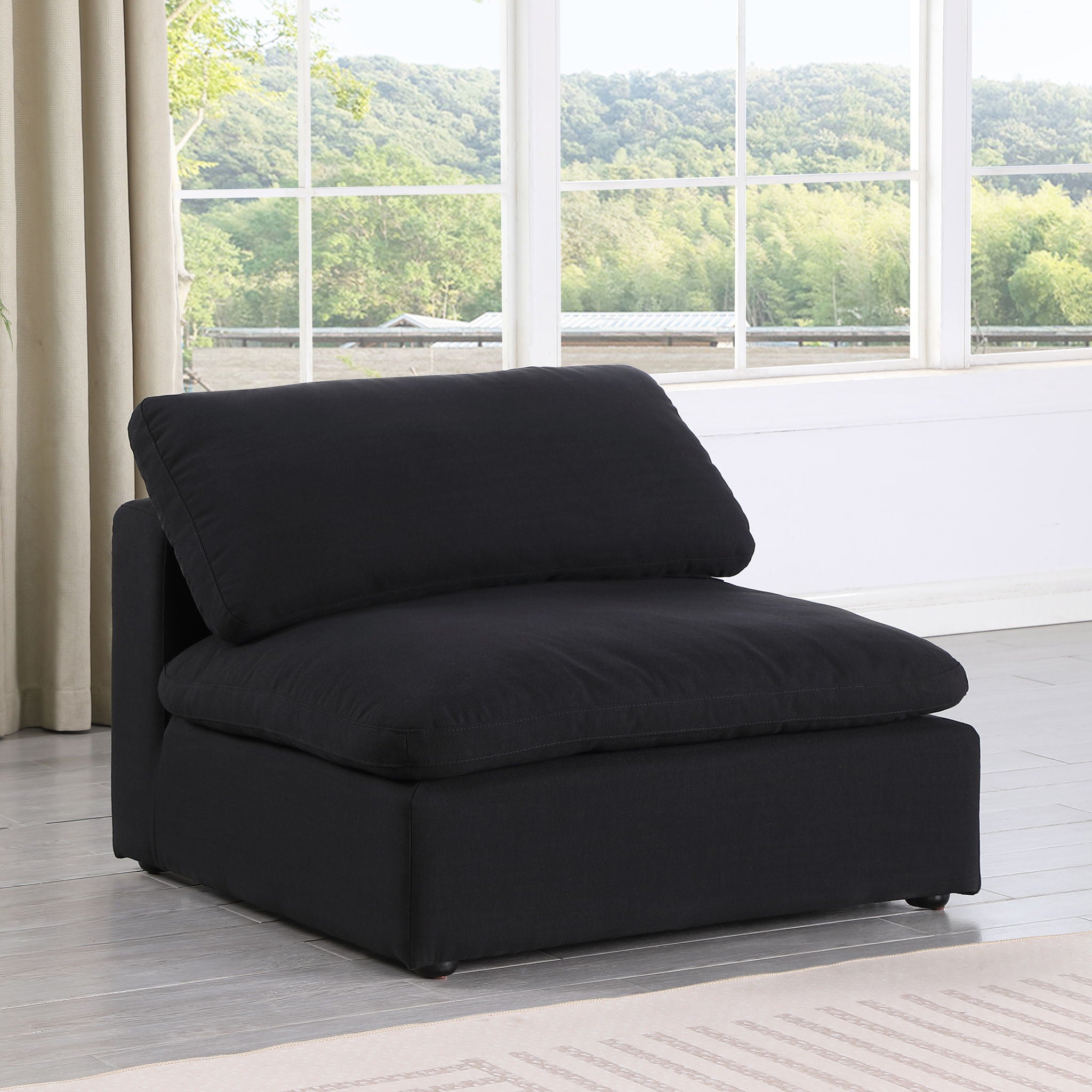 Comfy - Linen Armless Chair - Urban Living Furniture (Los Angeles, CA)