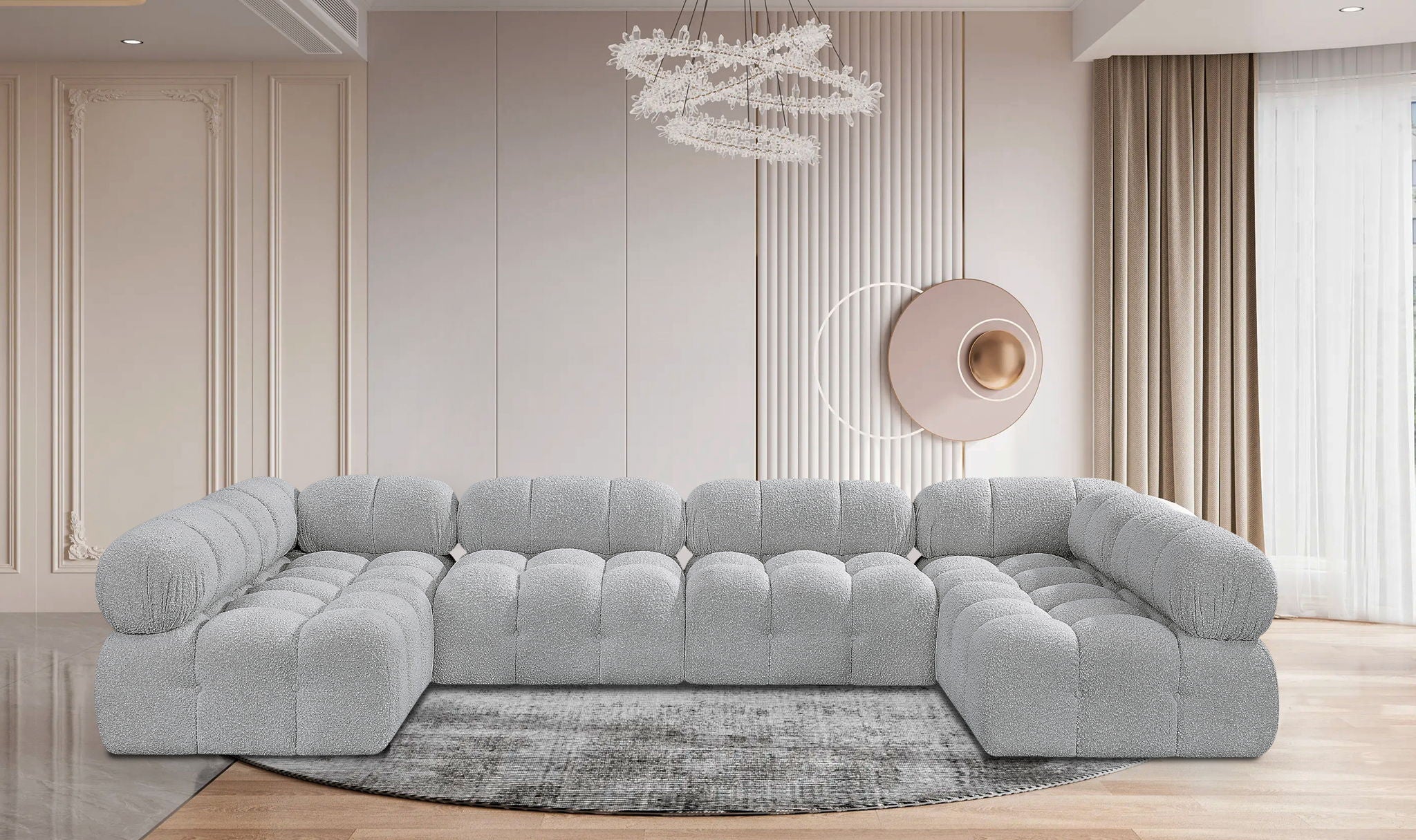 Ames - 6 Piece Fabric Modular Sectional - Urban Living Furniture (Los Angeles, CA)