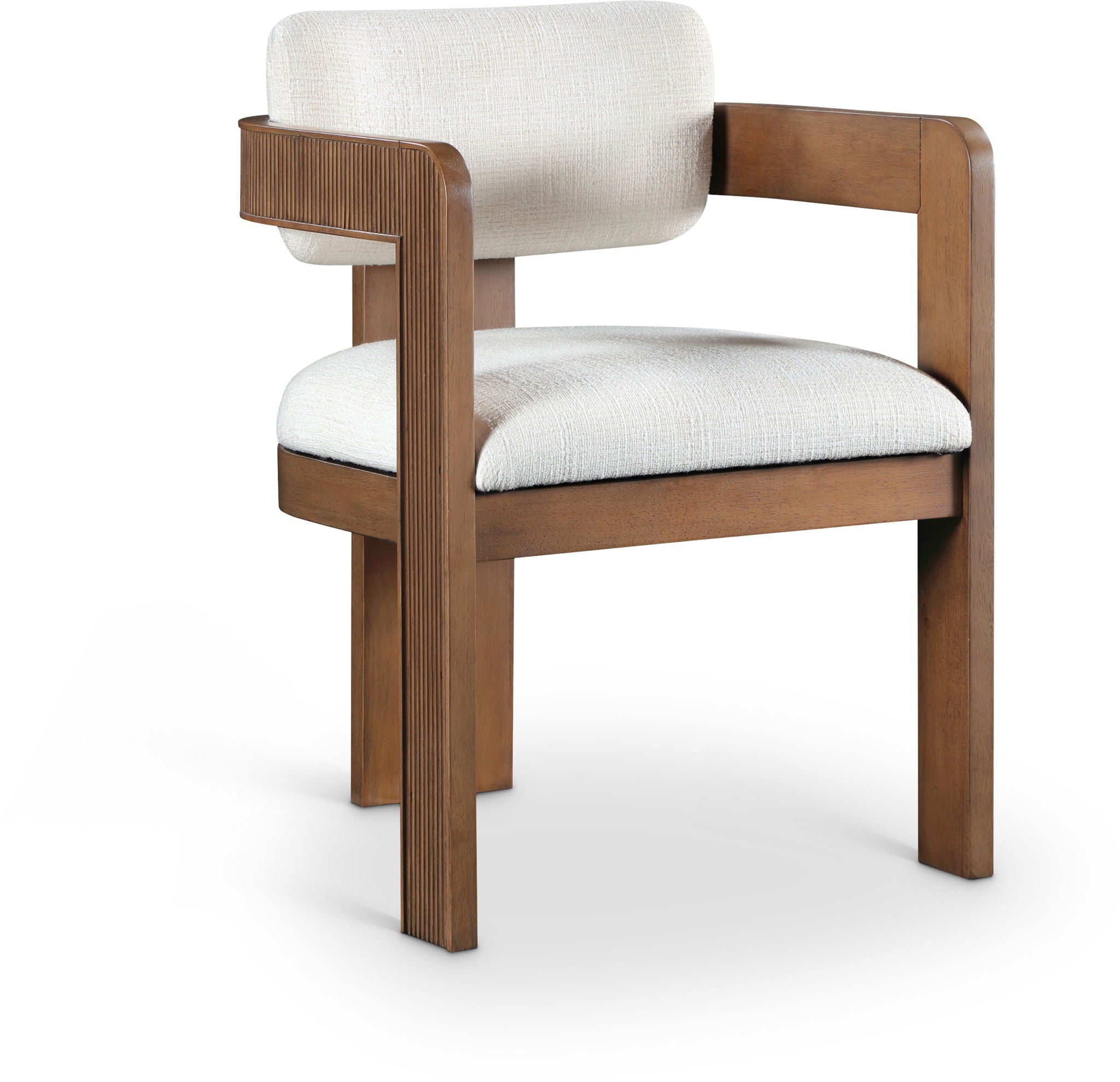 Sacha - Linen Dining Chair With Brown Base (Set of 2) - Urban Living Furniture (Los Angeles, CA)