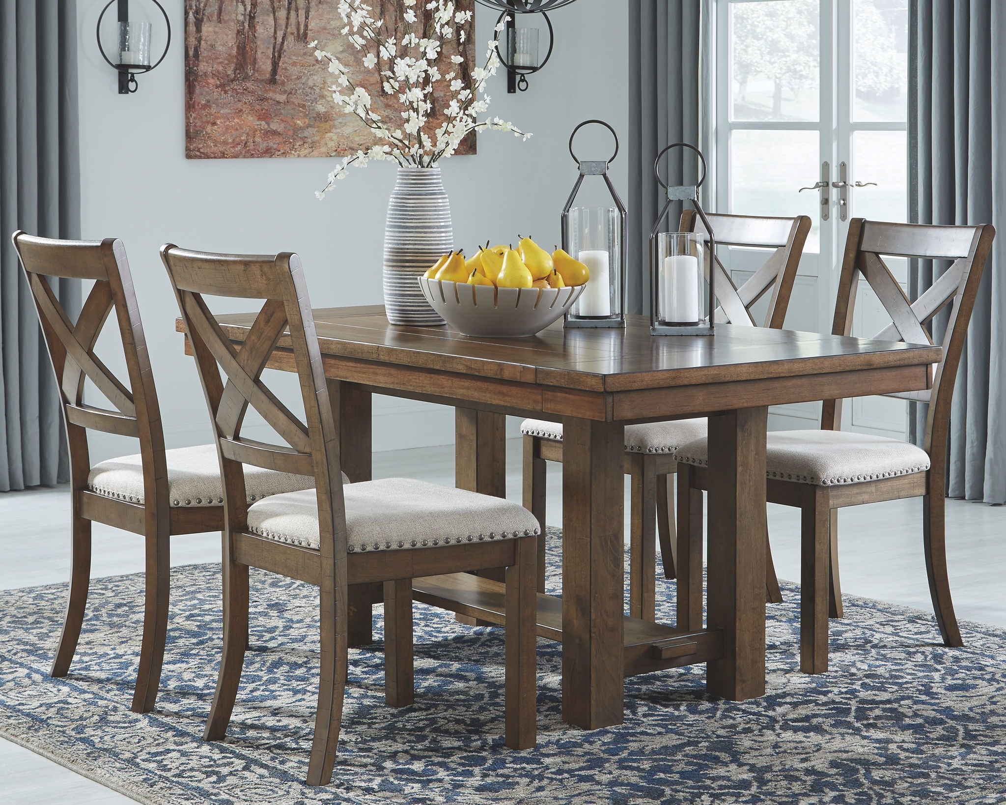 Moriville - Grayish Brown - Rectangular Dining Room Extension Table - Urban Living Furniture (Los Angeles, CA)
