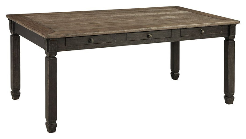 Tyler Creek - Black / Gray - Rectangular Dining Room Table