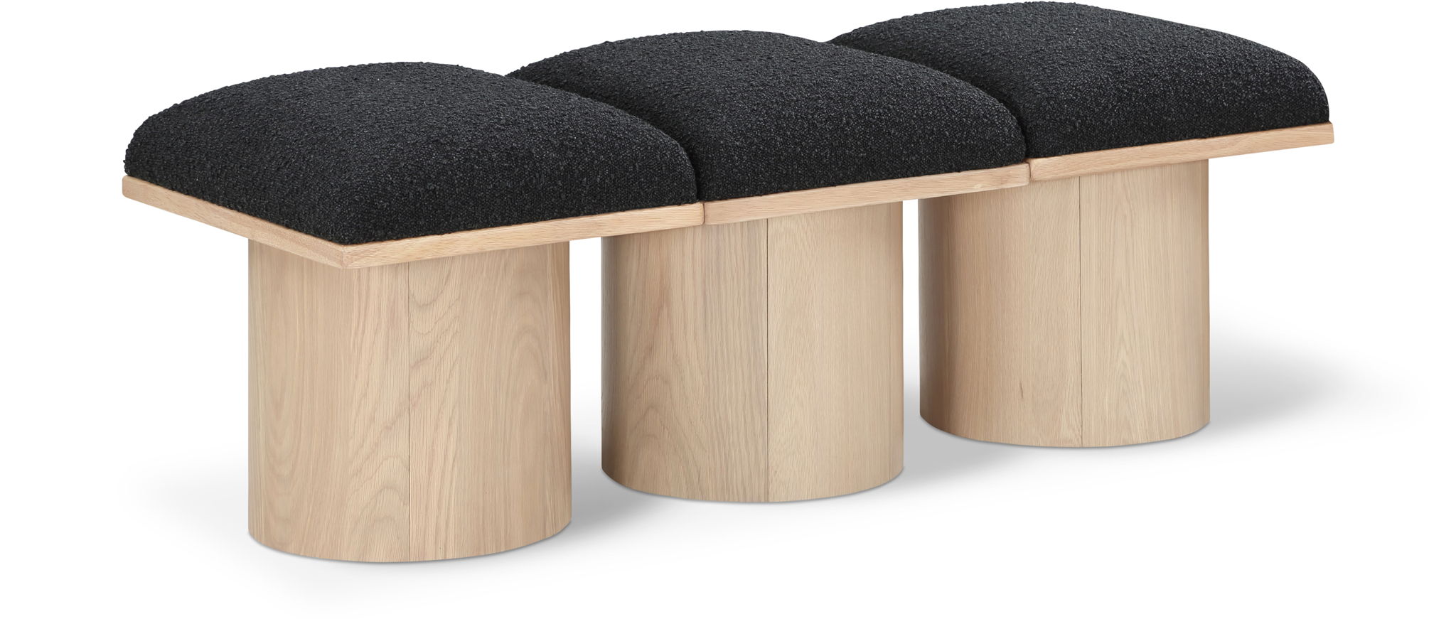 Pavilion - 3 Piece Modular Bench With Natural Base - Urban Living Furniture (Los Angeles, CA)