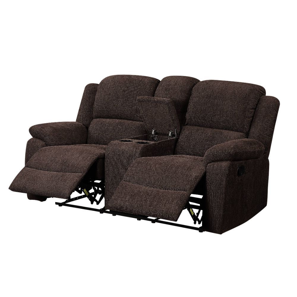 Madden - Motion Loveseat With Console - Brown Chenille - Urban Living Furniture (Los Angeles, CA)
