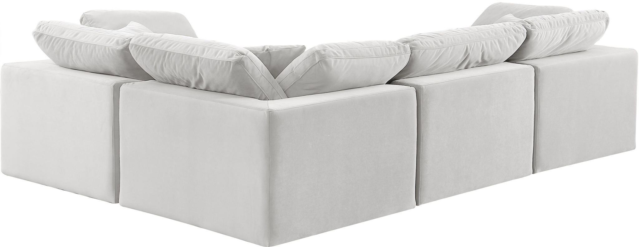 Comfy - 4 Piece Velvet Modular Sectional - Urban Living Furniture (Los Angeles, CA)