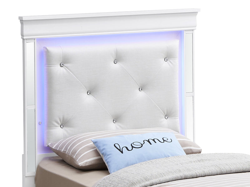 Bed With LED Light Accents Headboard - Urban Living Furniture (Los Angeles, CA)