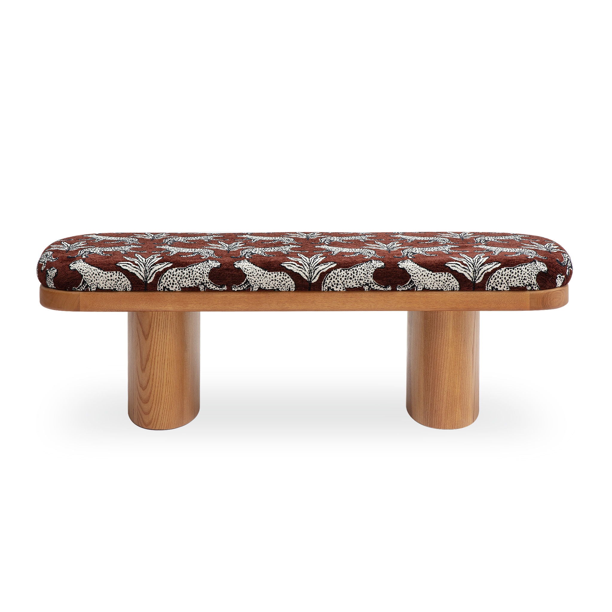 Ollie -  Leopard Jacquard Bench