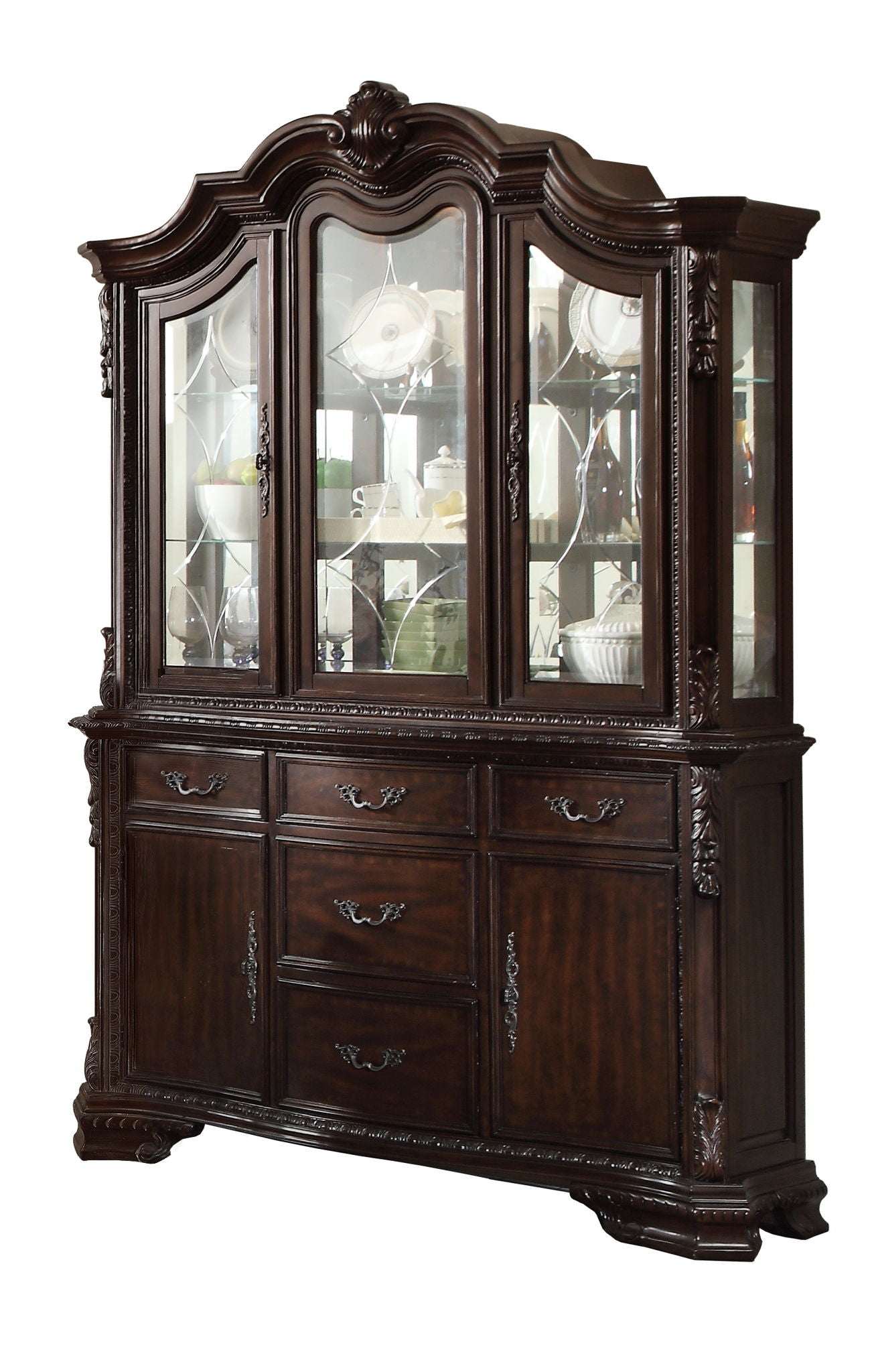 Kiera - Buffet & Hutch - Cherry - Urban Living Furniture (Los Angeles, CA)