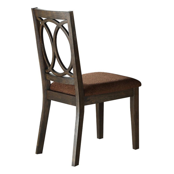 Jameson - Side Chair (Set of 2) - Brown Fabric & Espresso - Urban Living Furniture (Los Angeles, CA)