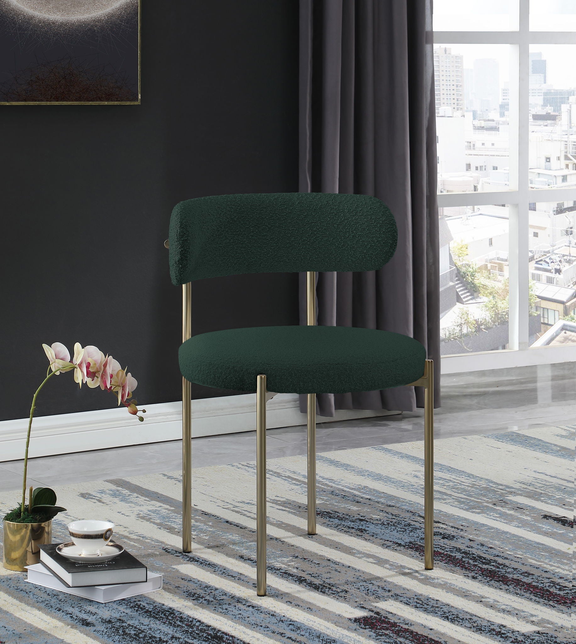 Beacon - Boucle Fabric Dining Chair (Set of 2) - Urban Living Furniture (Los Angeles, CA)