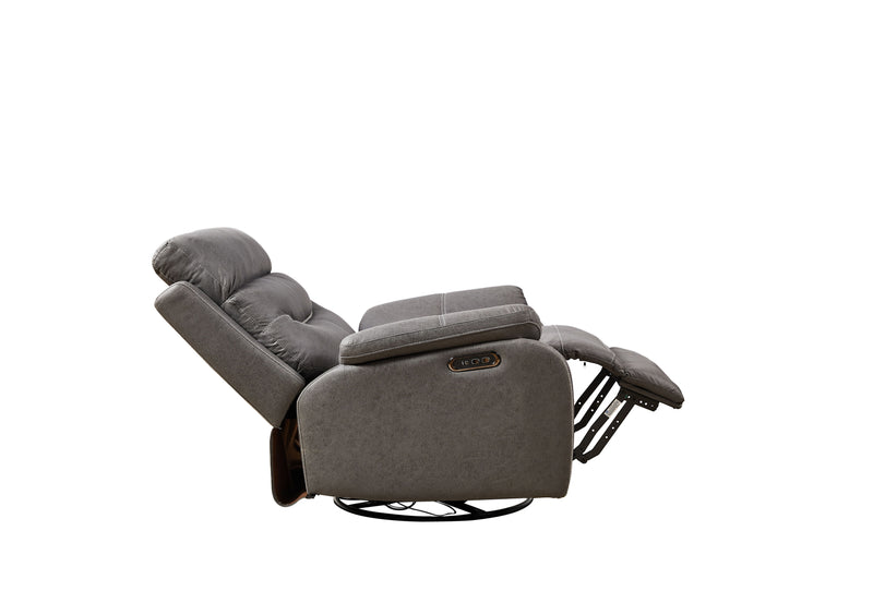 Dual Okin Motor Rocking And 240° Swivel Single Sofa Seat Recliner Chair Infinite Position, Head Rest With Power Function - Urban Living Furniture (Los Angeles, CA)