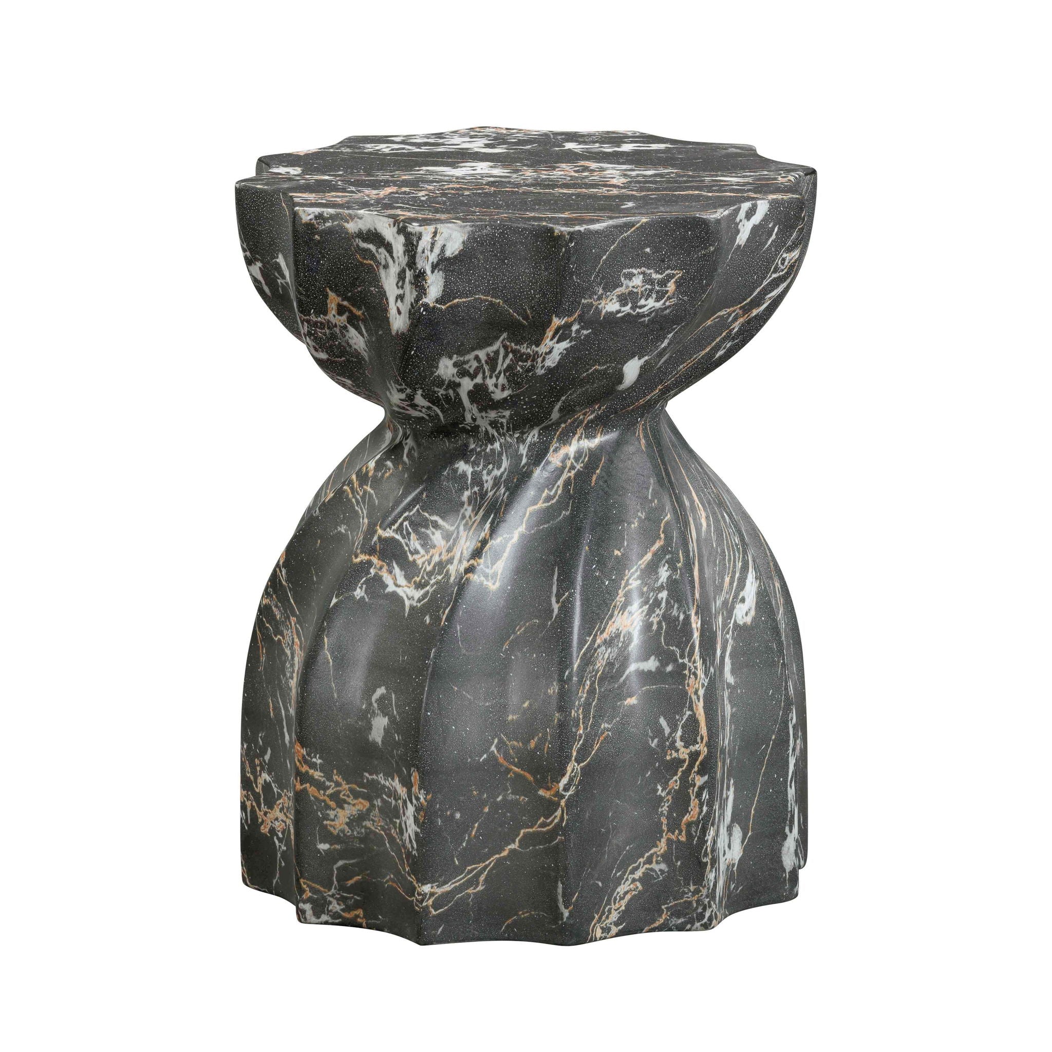Turin - Faux Marble Indoor / Outdoor Concrete Stool - Urban Living Furniture (Los Angeles, CA)