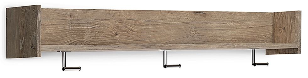 Oliah - Wall Mounted Coat Rack w/Shelf - Natural - Urban Living Furniture (Los Angeles, CA)