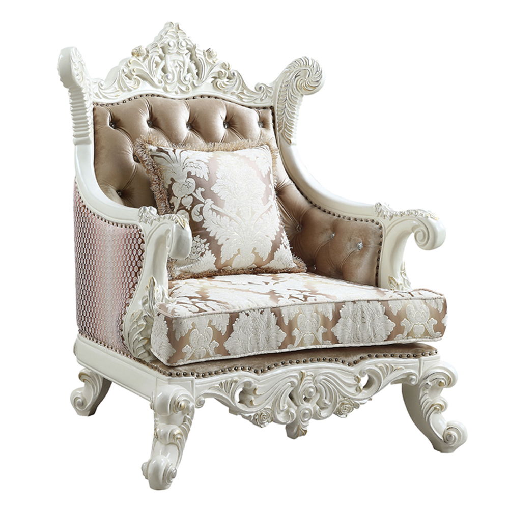 Vanaheim - Chair With Pillow - Fabric & Antique White - Urban Living Furniture (Los Angeles, CA)