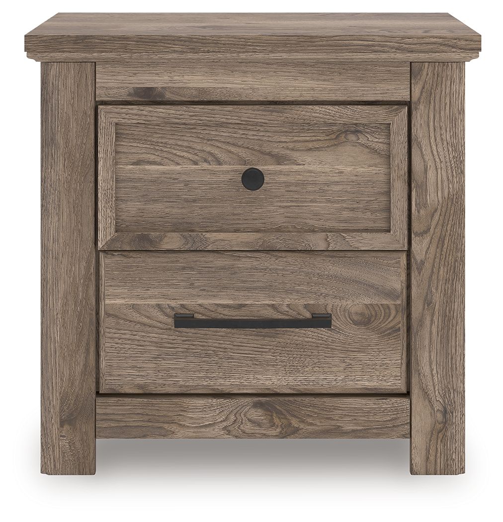 Rusticott - Brown - Two Drawer Night Stand - Urban Living Furniture (Los Angeles, CA)