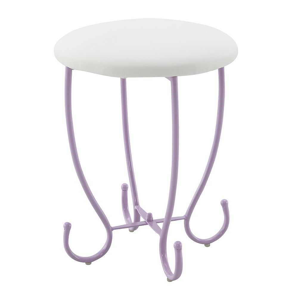 Priya II - Vanity Set - White & Light Purple - Urban Living Furniture (Los Angeles, CA)