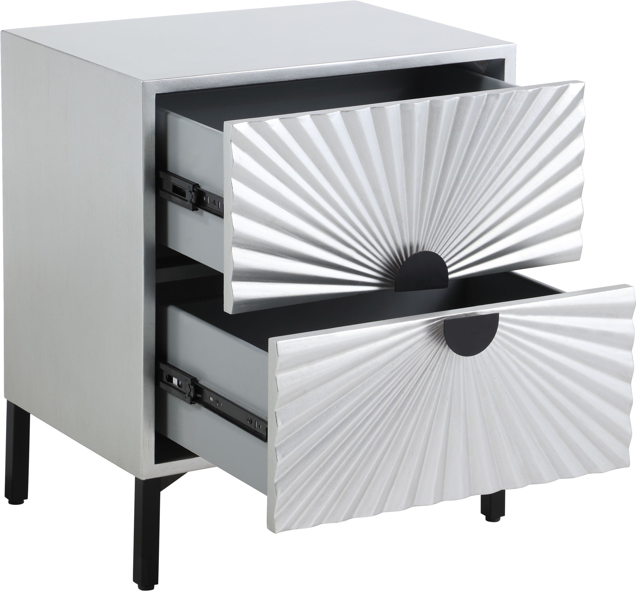 Glitz - Side Table - Antique Silver - Urban Living Furniture (Los Angeles, CA)