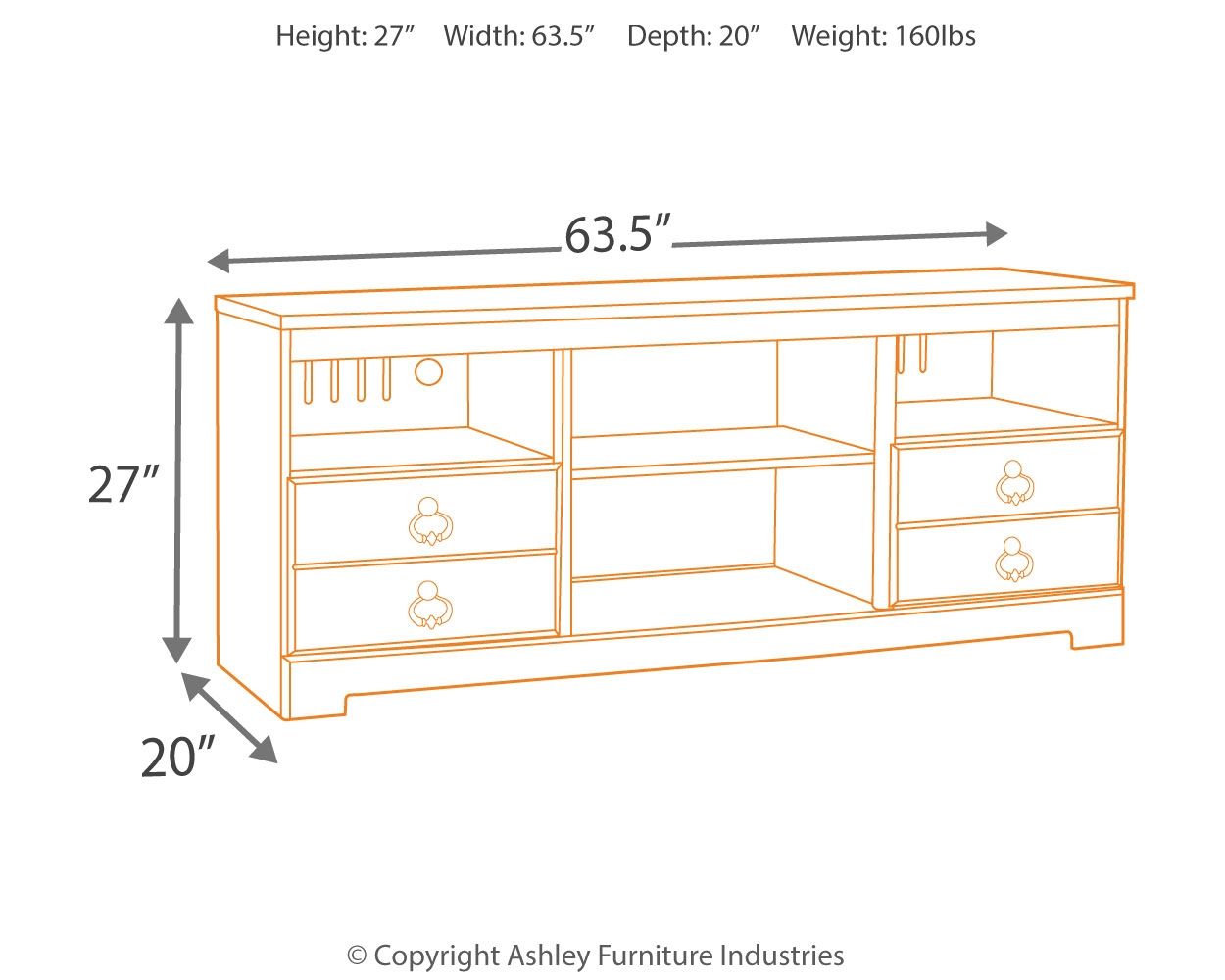Willowton - Entertainment Center With Fireplace Option - Urban Living Furniture (Los Angeles, CA)