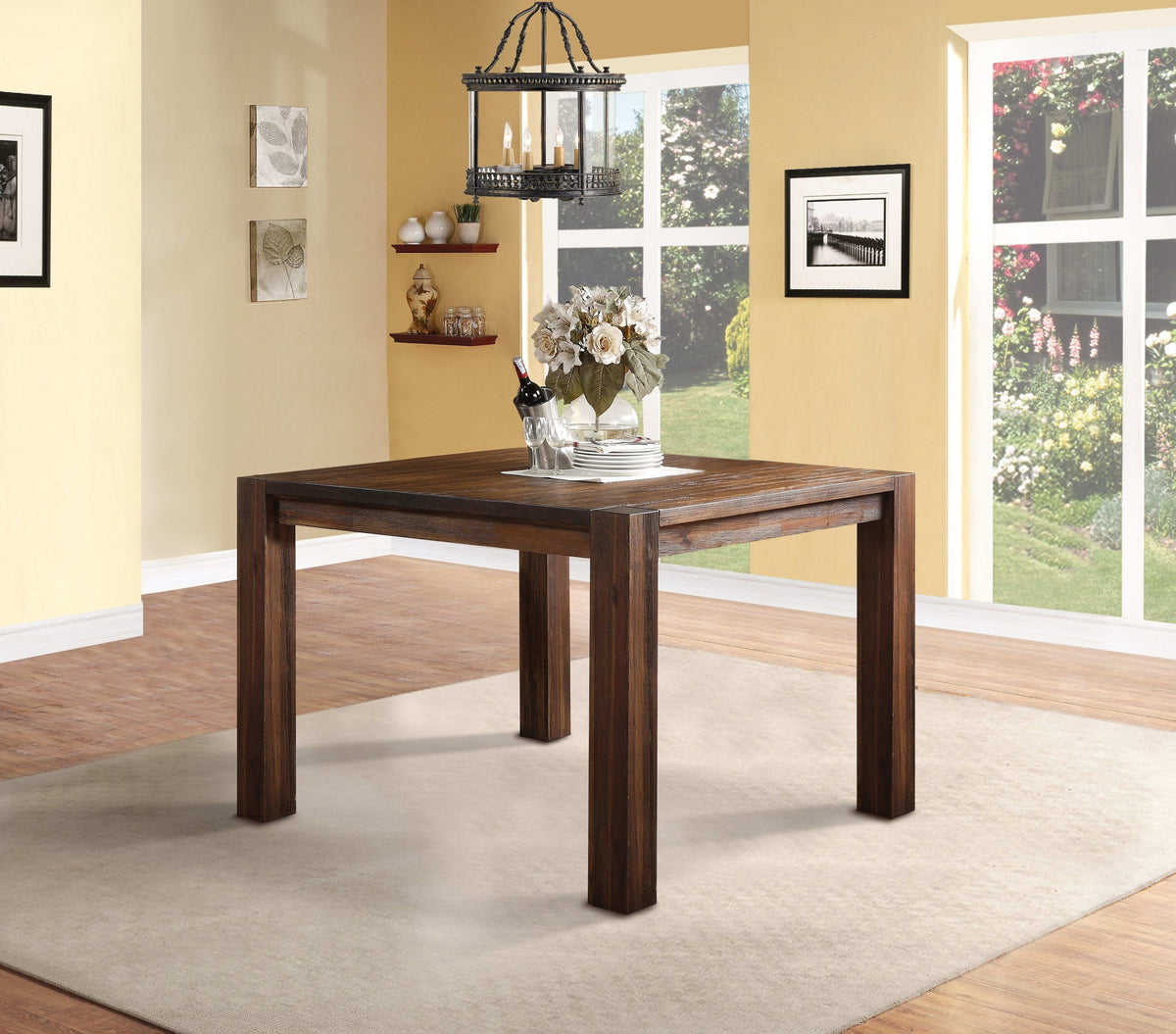 Meadow - Solid Wood Square Counter Table