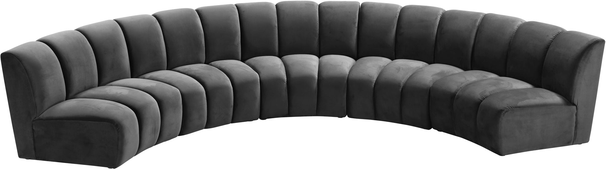 Infinity - 5 Piece Velvet Modular Sectional - Urban Living Furniture (Los Angeles, CA)