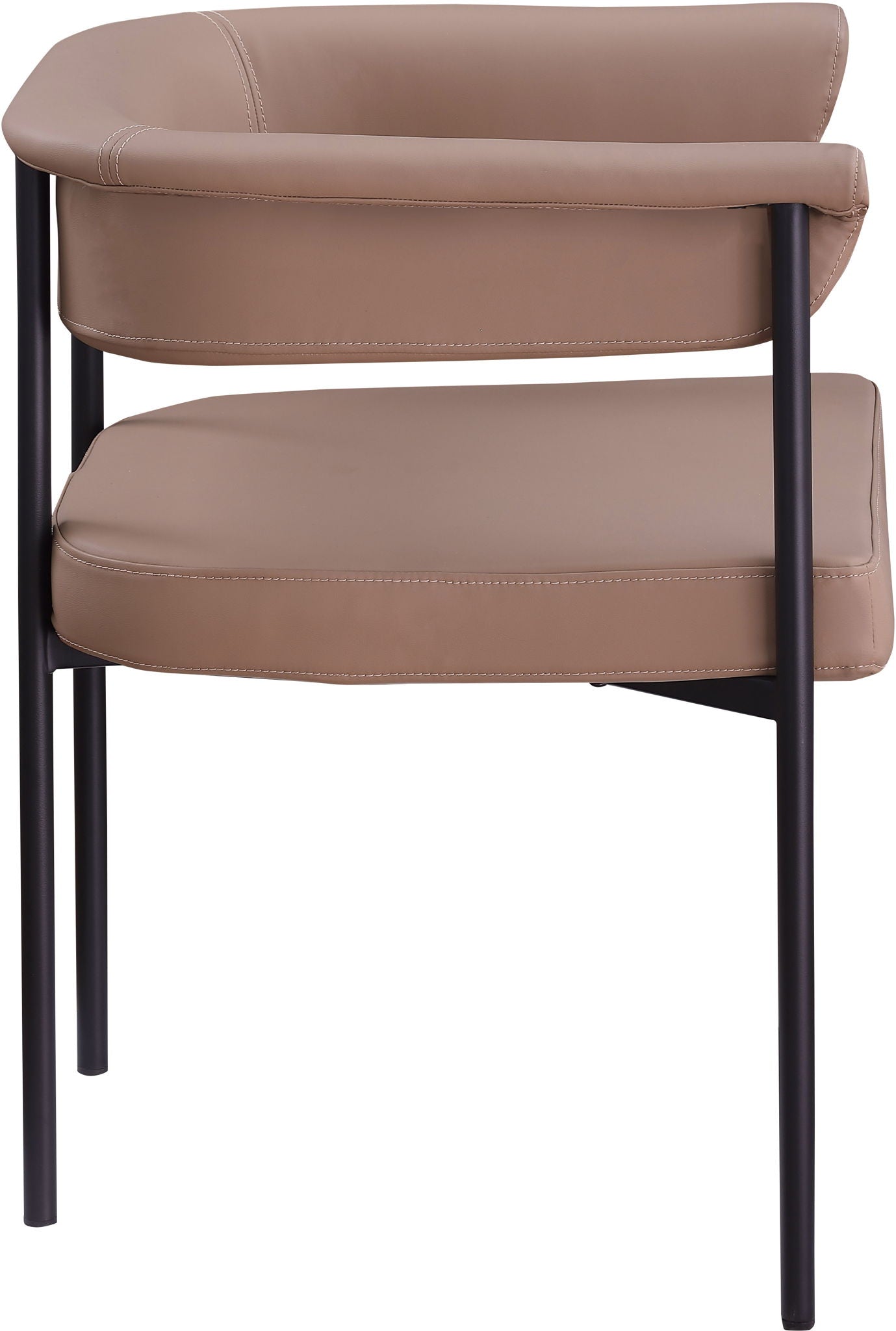 Malin - Faux Leather Dining Chair (Set of 2) - Tan - Urban Living Furniture (Los Angeles, CA)