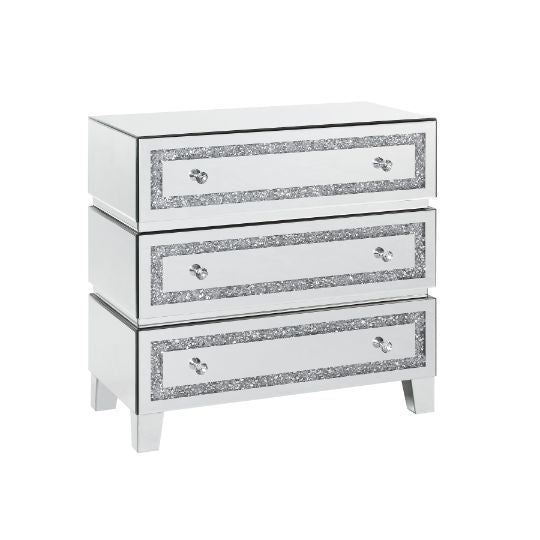 Noor - Cabinet - Mirrored & Faux Diamonds - Urban Living Furniture (Los Angeles, CA)