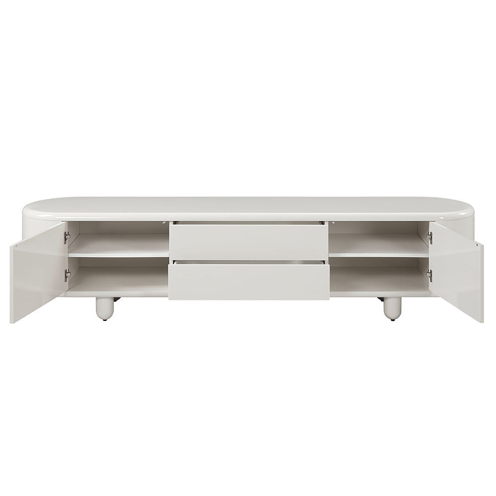 Keely - TV Stand - White High Gloss - Urban Living Furniture (Los Angeles, CA)