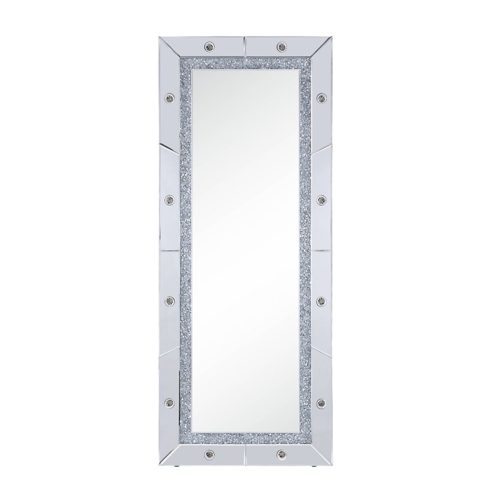 Noralie - 63" X 26" Floor Mirror - Mirrored & Faux Diamonds - Urban Living Furniture (Los Angeles, CA)