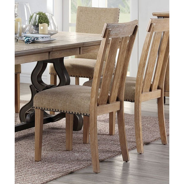 Nathaniel - Side Chair (Set of 2) - Fabric & Maple - Urban Living Furniture (Los Angeles, CA)