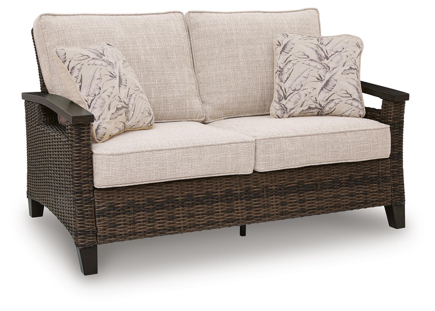 Monterey Point - Loveseat With Cushion - Dark Brown - Urban Living Furniture (Los Angeles, CA)