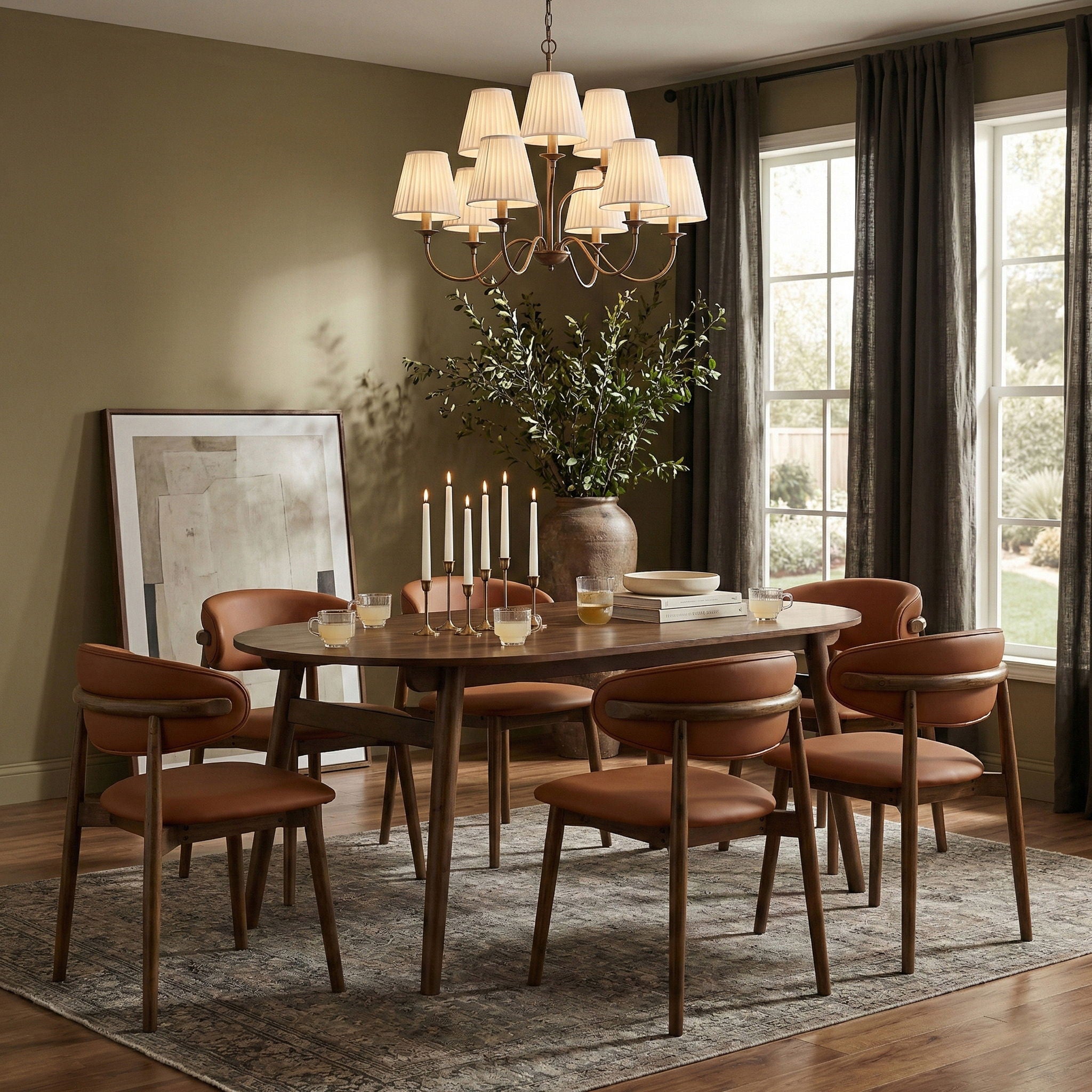Leesa - Solid Wood And Walnut Veneer Dining Table - Urban Living Furniture (Los Angeles, CA)