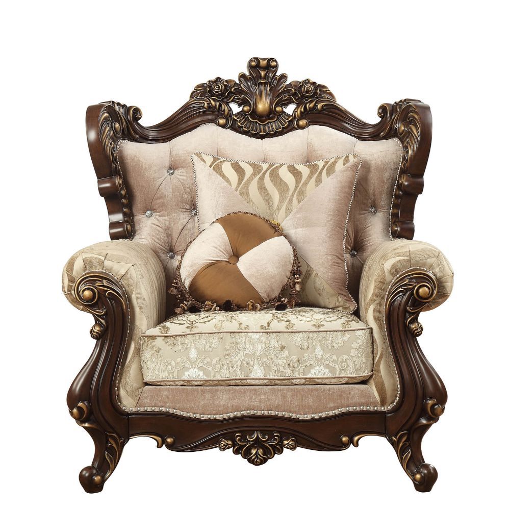 Shalisa - Chair - Fabric & Walnut - Urban Living Furniture (Los Angeles, CA)