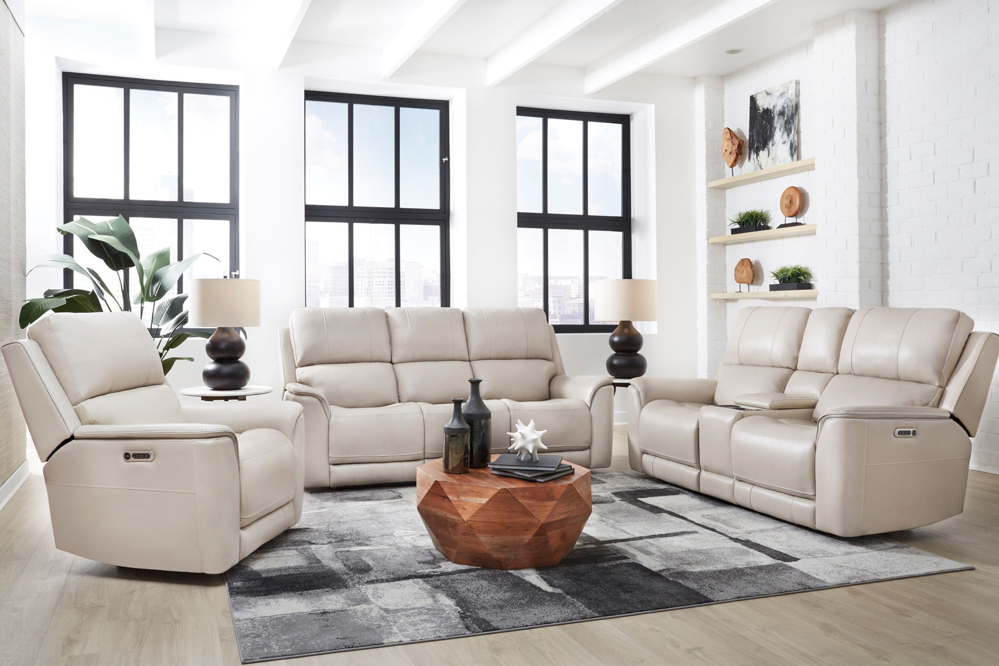 Easton - Zero Gravity Power Reclining Tilt Console Loveseat P3 - Urban Living Furniture (Los Angeles, CA)