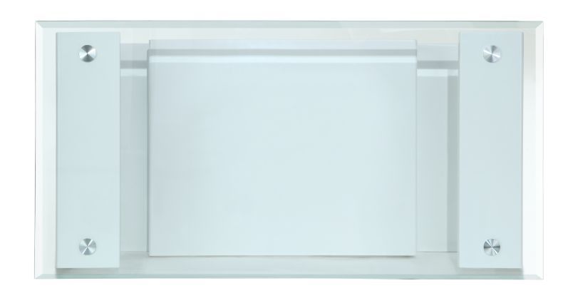 Nevaeh - Coffee Table - Clear Glass & White High Gloss Finish - Urban Living Furniture (Los Angeles, CA)