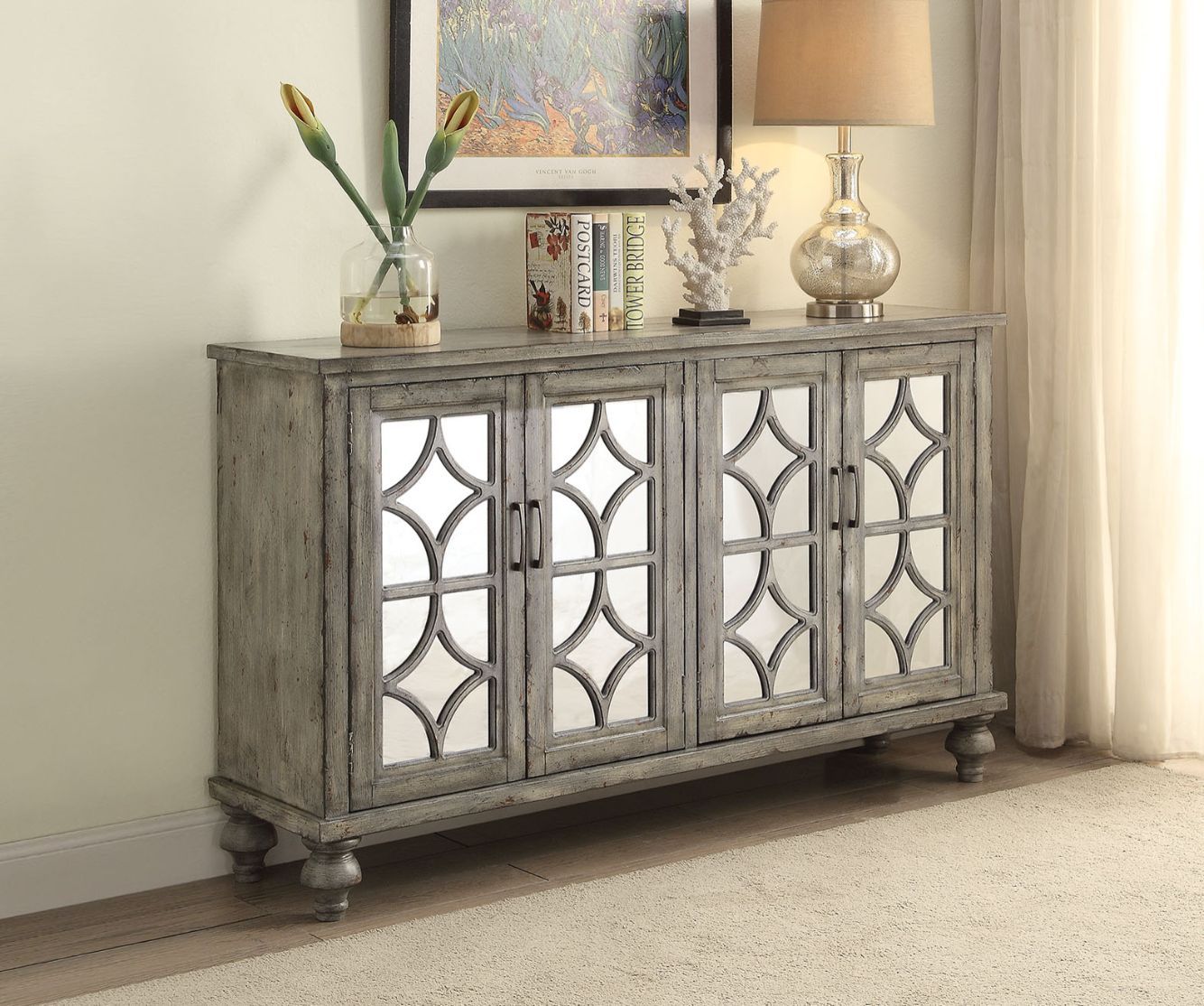 Velika - Accent Table - Weathered Gray - 37" - Urban Living Furniture (Los Angeles, CA)