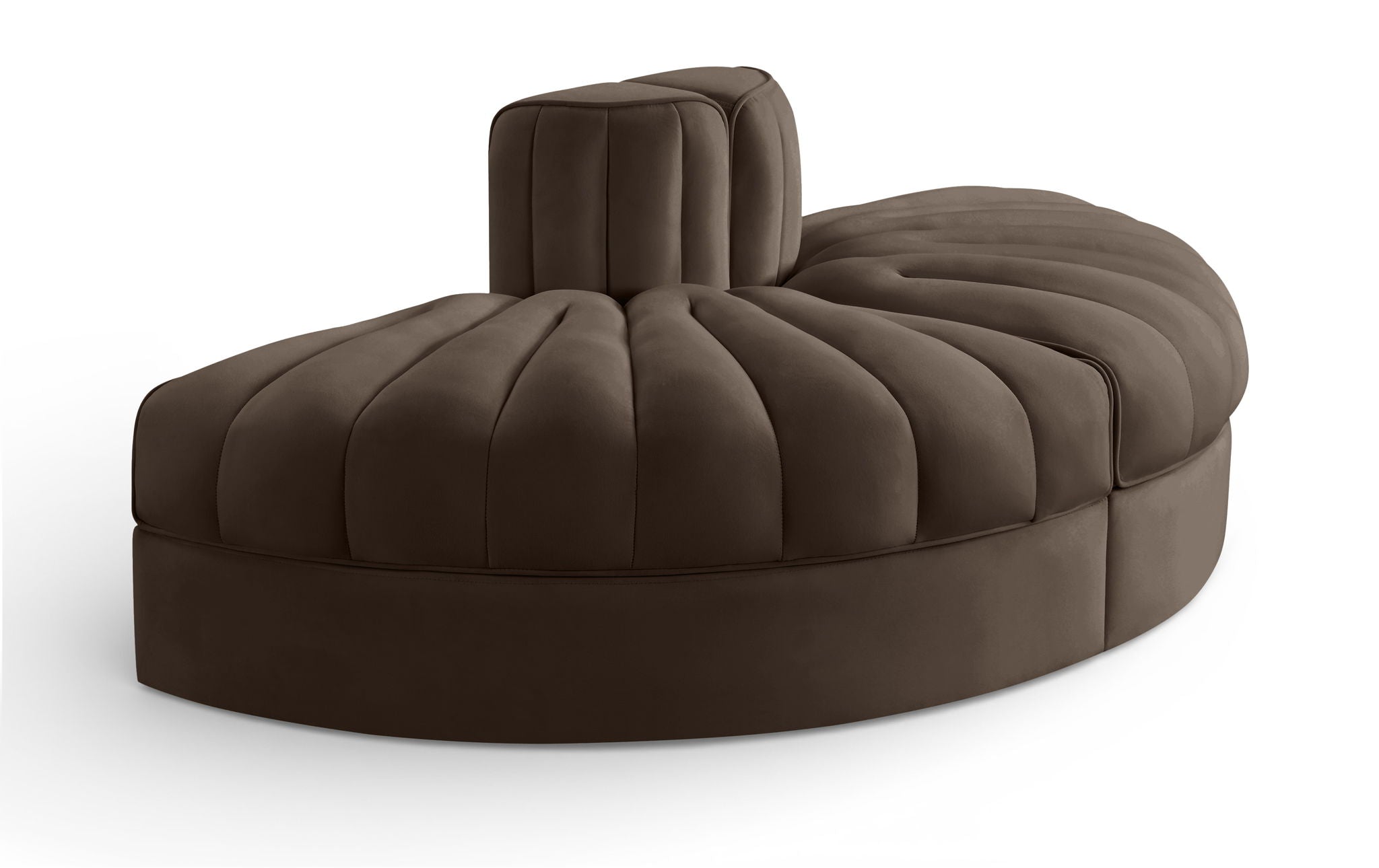 Rummi - Velvet Performance Fabric Upholstered 2 Piece  Rounded Modular Loveseat - Urban Living Furniture (Los Angeles, CA)