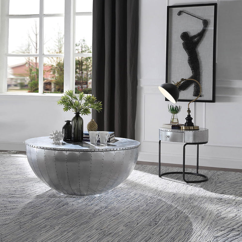 Brancaster - End Table - Aluminum - 21" - Urban Living Furniture (Los Angeles, CA)