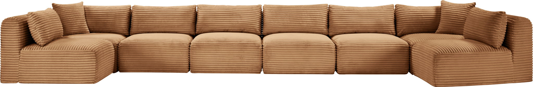 Shaggy - Fabric 8 Piece Modular U-Shaped Armless Sectional - Urban Living Furniture (Los Angeles, CA)